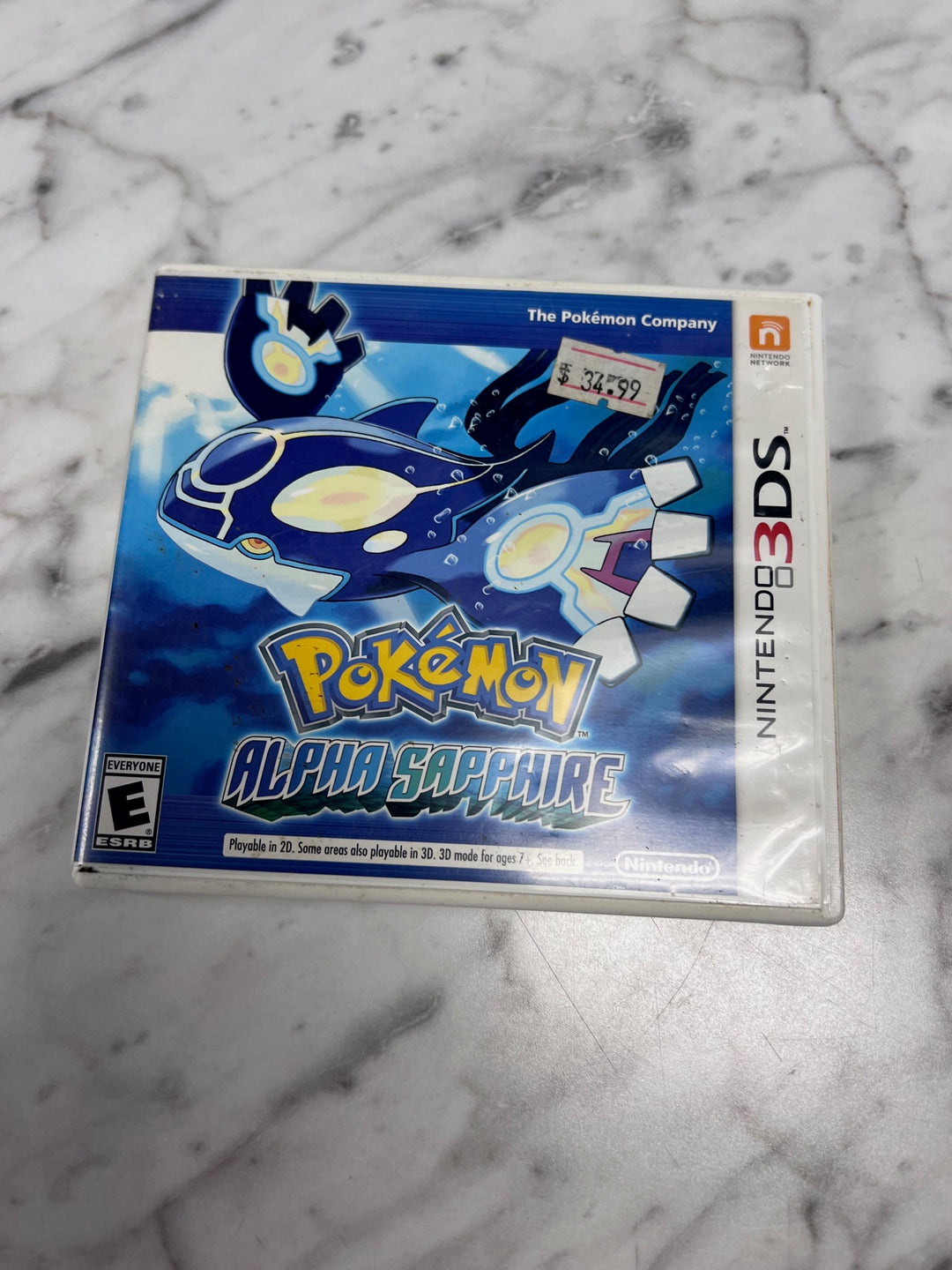 Pokemon Alpha Sapphire Nintendo 3DS CASE ONLY CO103025