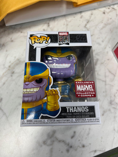 Thanos Marvel 80 Years Funko Pop Figure 509 Marvel Collector Corps Exclusive