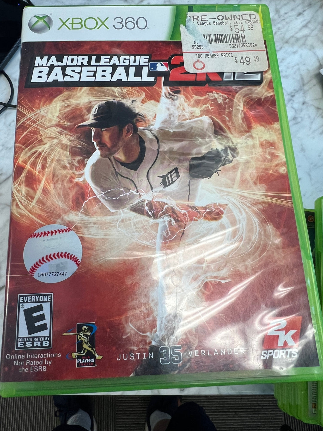 Major League Baseball 2K12 - Xbox 360 X5525