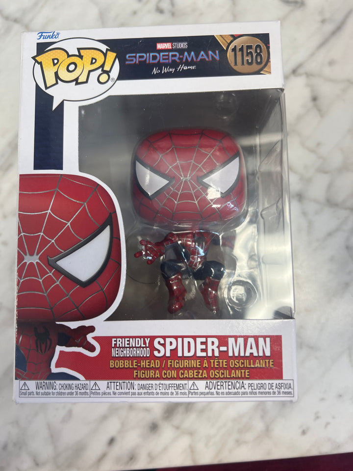 Funko POP Friendly Neighborhood Spiderman SM2 #1158 No Way Home Vinyl Figure FP72924