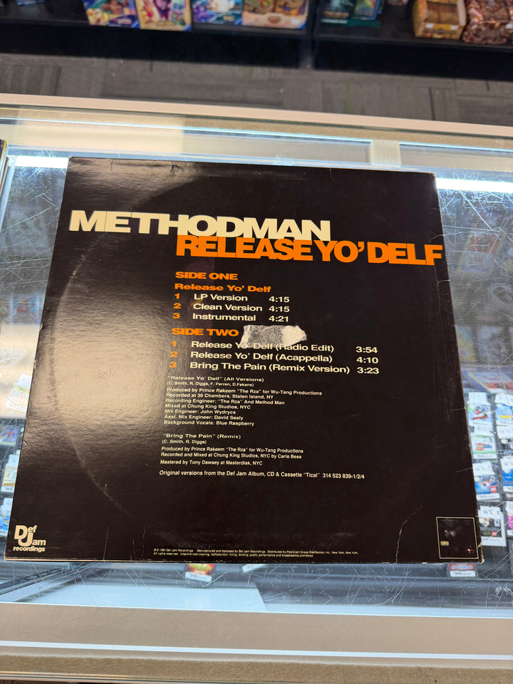 Methodman - Release Yo Delf (VG) Vinyl Record VR011926