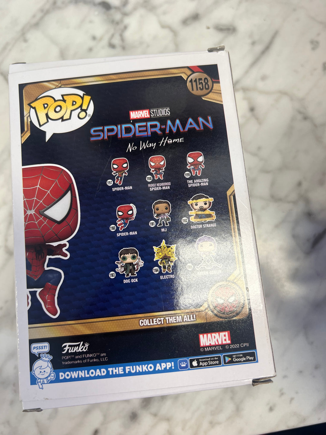 Funko POP Friendly Neighborhood Spiderman SM2 #1158 No Way Home Vinyl Figure FP72924