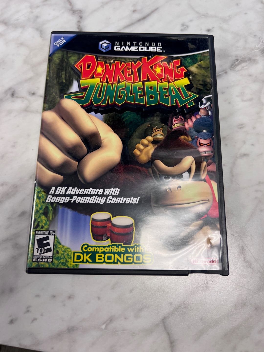 Donkey Kong Jungle Beat Nintendo Gamecube CASE & MANUAL ONLY CO103025