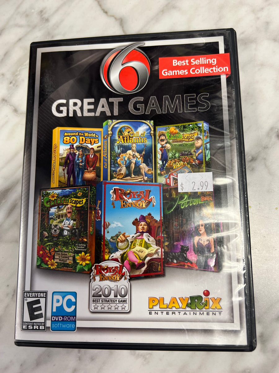 6 Great Games (Windows/Mac, 2011) PC DVD-ROM PC73024 – Core Gaming