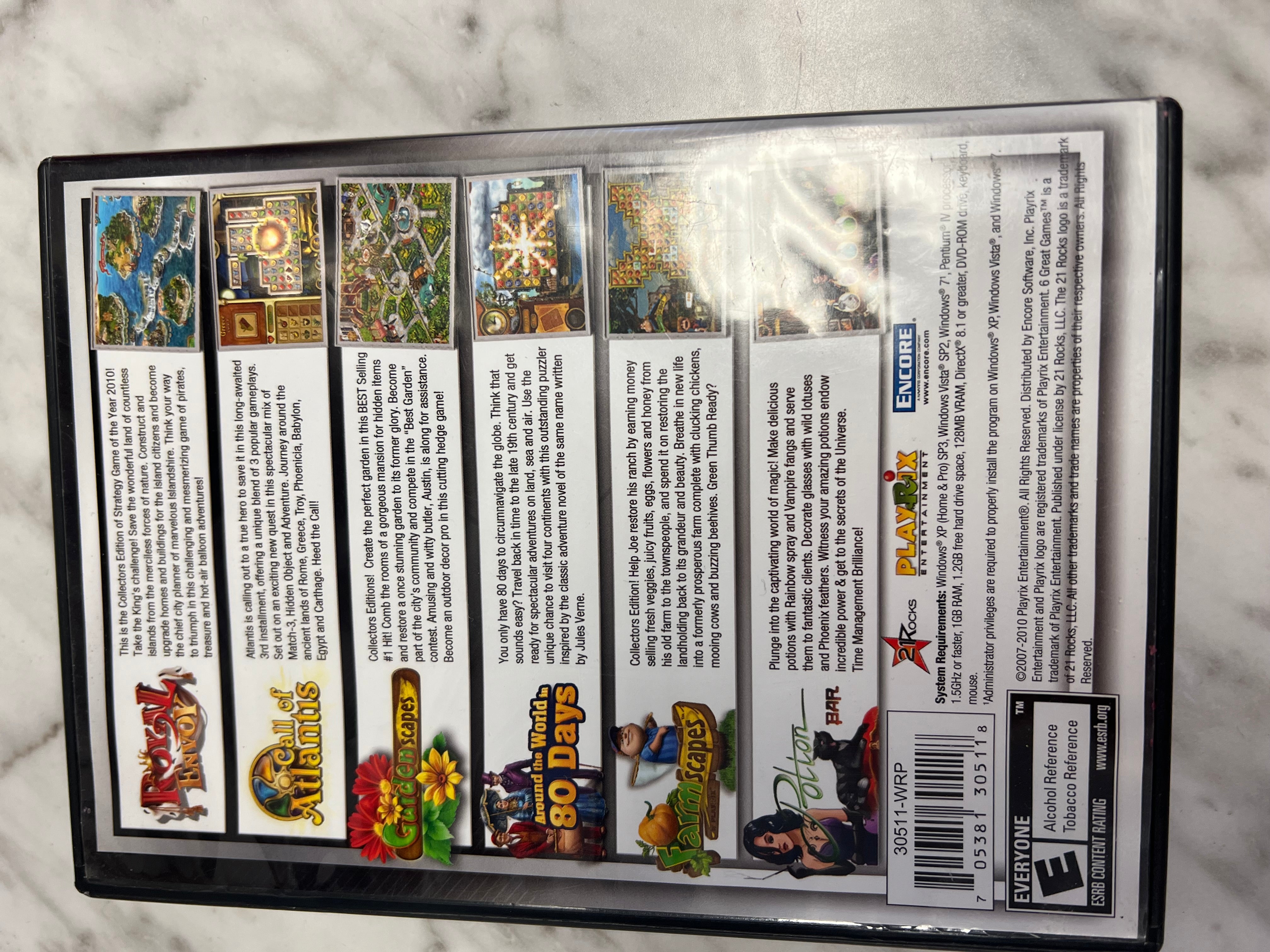 6 Great Games (Windows/Mac, 2011) PC DVD-ROM PC73024 – Core Gaming