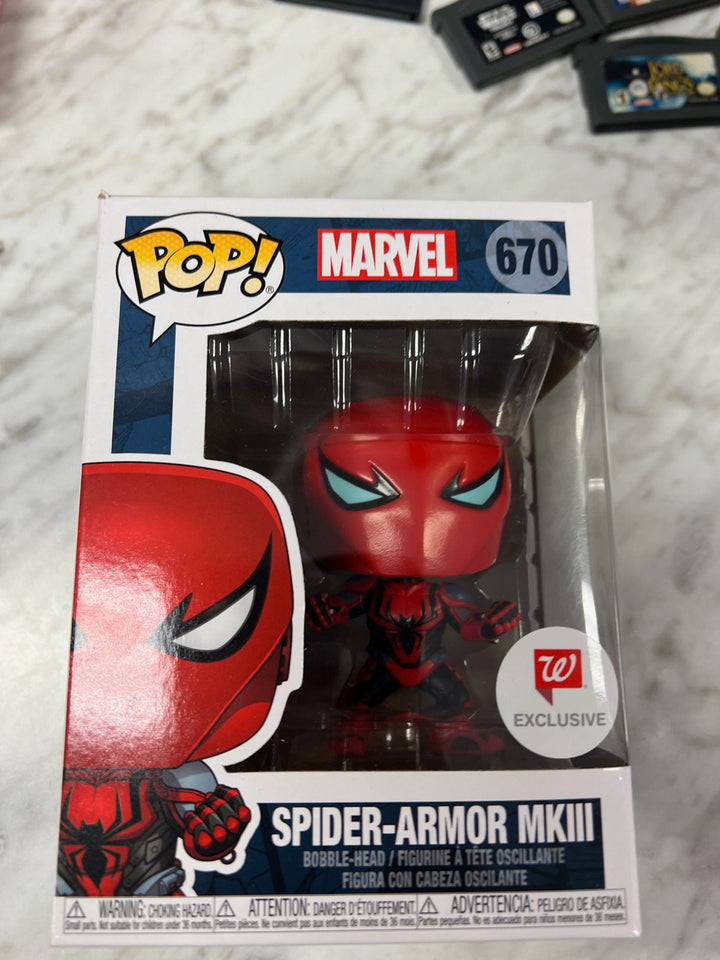 Spider-Armor MKIII Marvel Funko Pop 670 Walgreens Exclusive