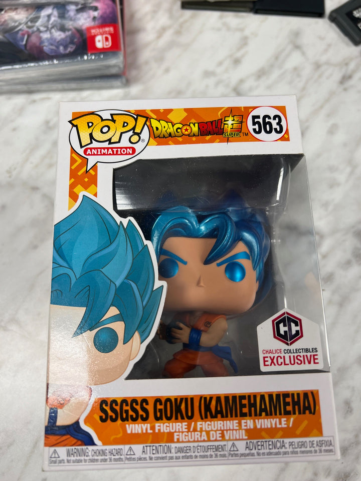 SSGSS Goku Kamehameha Dragon Ball Super Funko pop figure 563