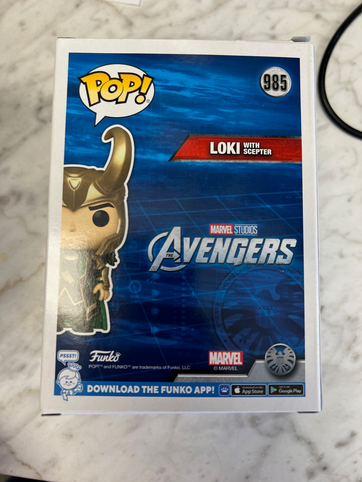 Funko Pop! Marvel Avenger Loki with Scepter GITD Glow in the Dark #985 FP12825