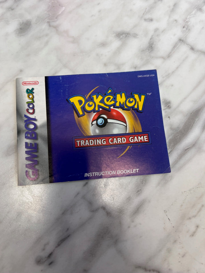 Pokemon Trading Card Game Boy Color MANUAL ONLY  MO103025