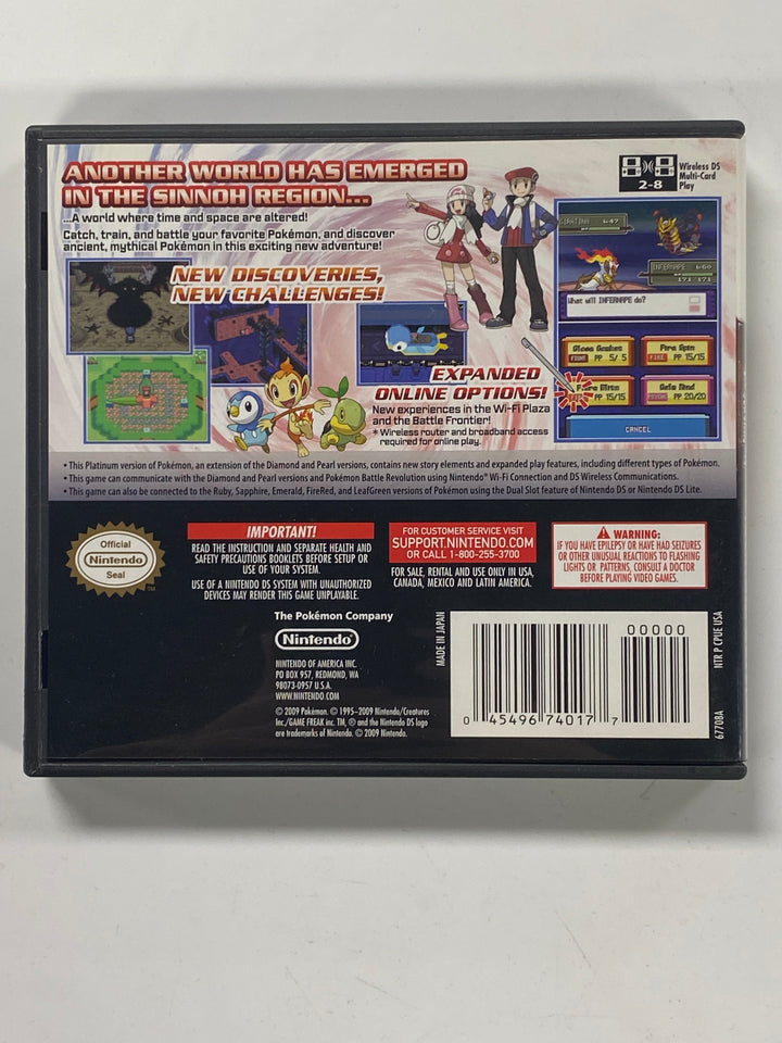 Pokemon Platinum CASE + MANUAL ONLY - DS CO9326