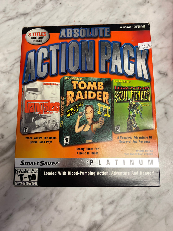 Absolute Action Pack PC Game Tomb Raider India Soul Reaver Gangsters  PC73024