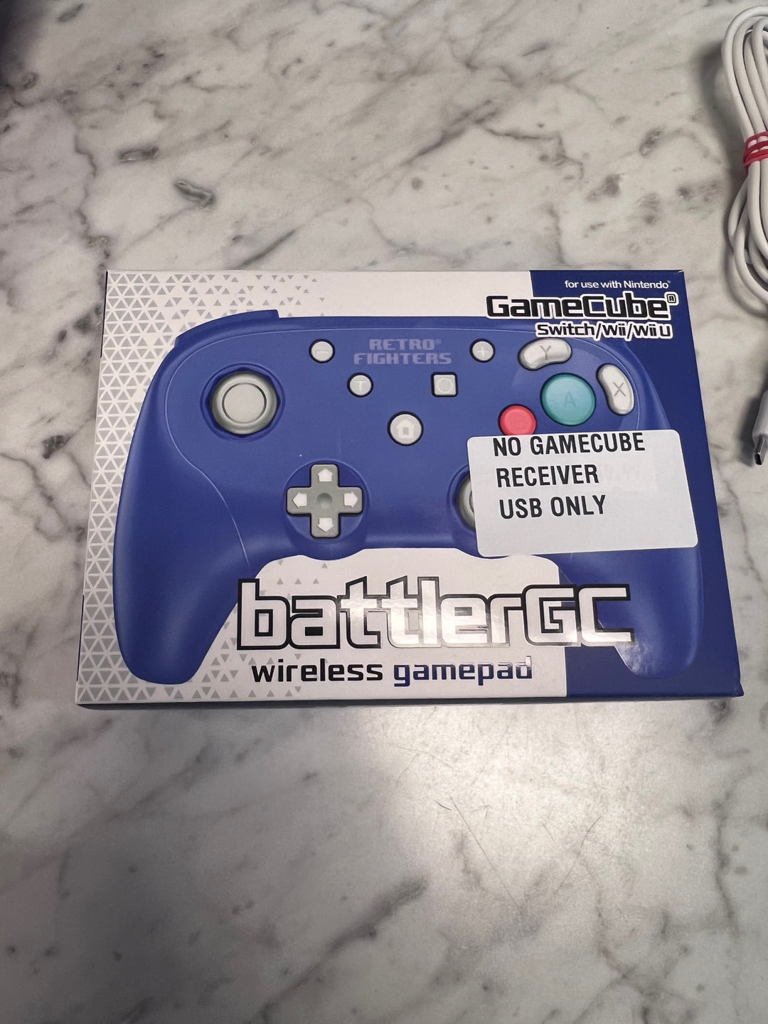 Retro Fighters BattlerGC Control Pad for Gamecube used NO GAMECUBE DONGLE UA103025