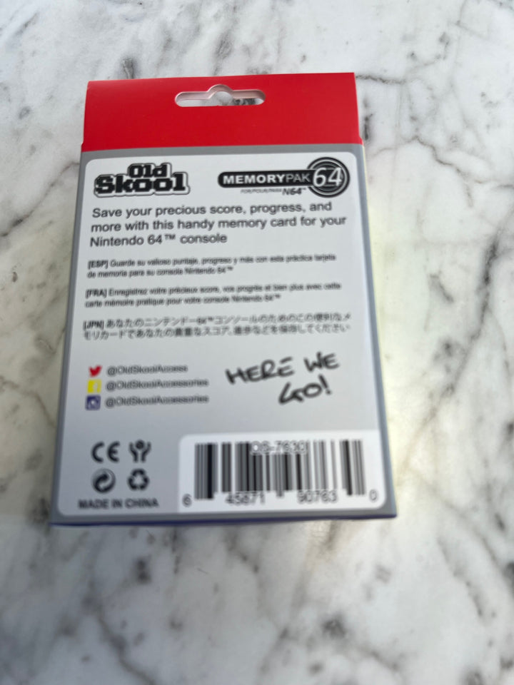 Memory Pak for Nintendo 64 N64 (Old Skool Brand)  NA72925