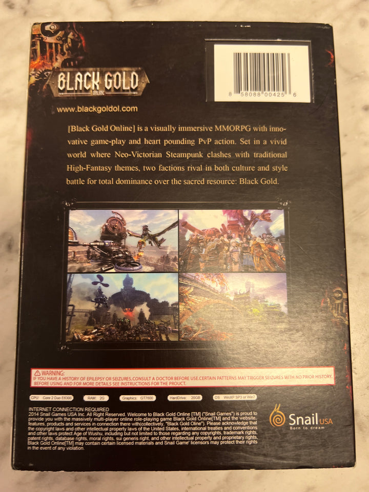 Black Gold Online Conqueror's Edition PC DVD-ROM   PC73024