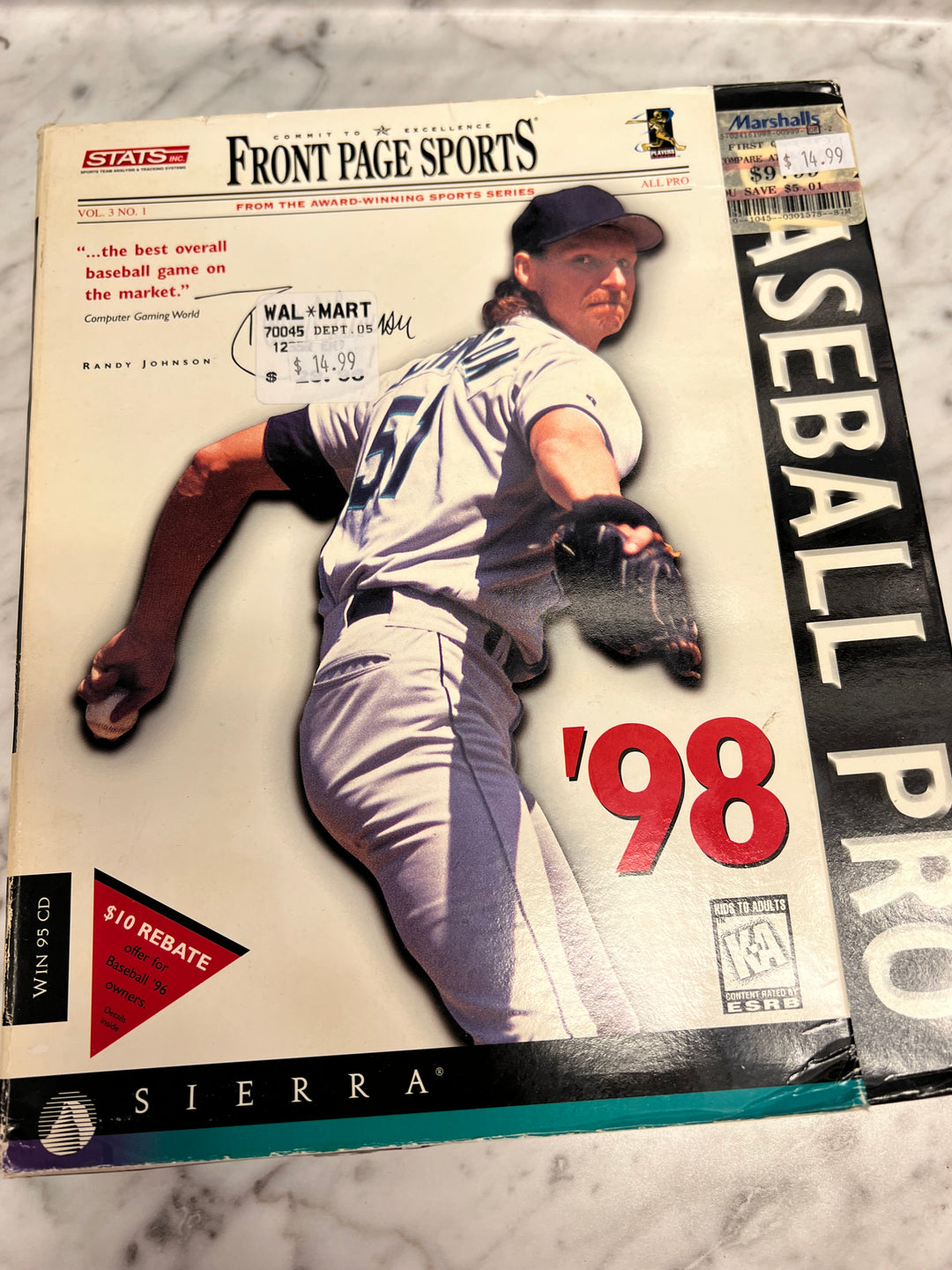 Big Box Sierra Front Page Sports: Baseball Pro '98 (PC, 1998)  PC73024