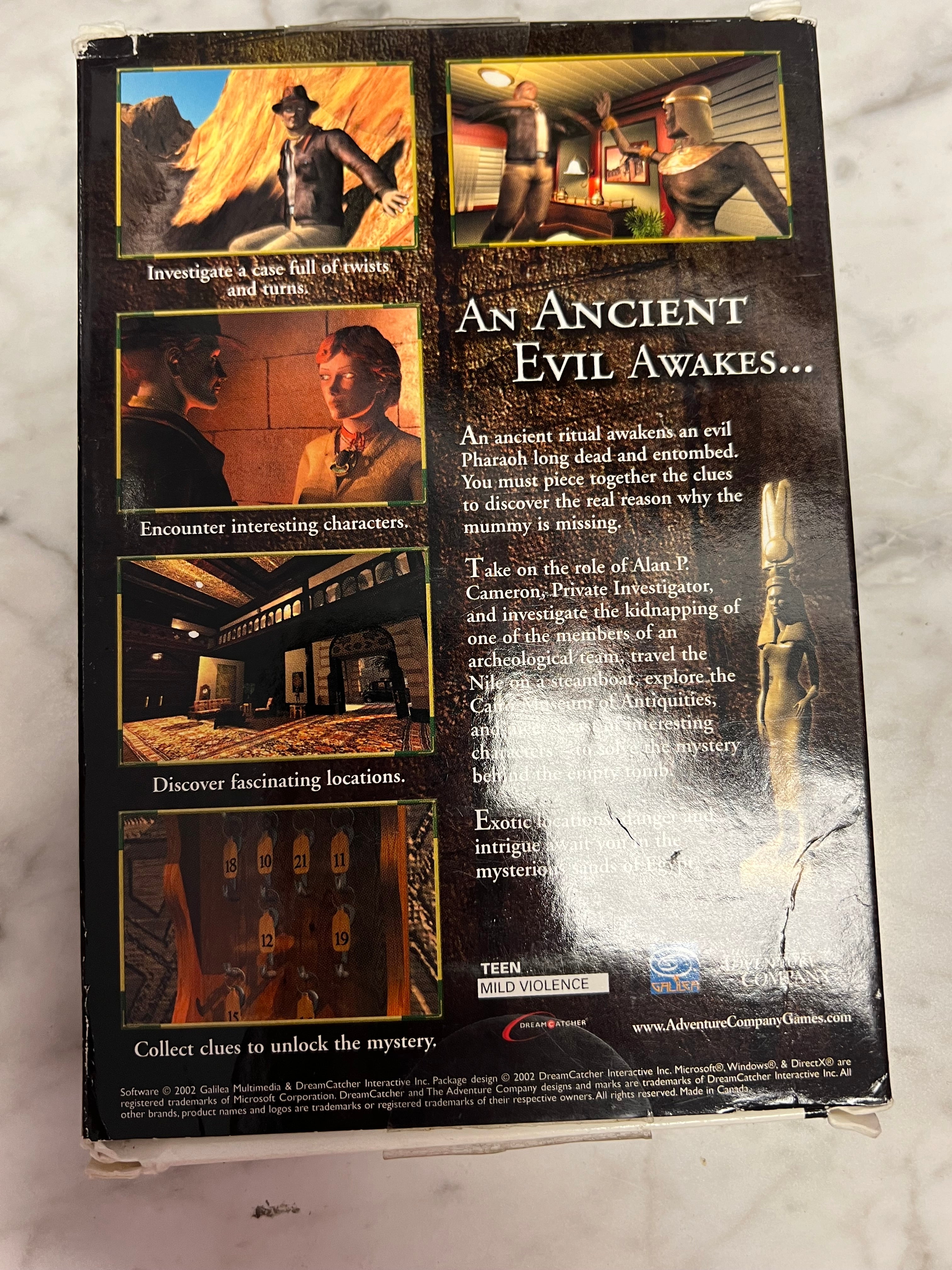 Cameron Files: Pharaoh's Curse - 2002 Windows PC CD-ROM Action