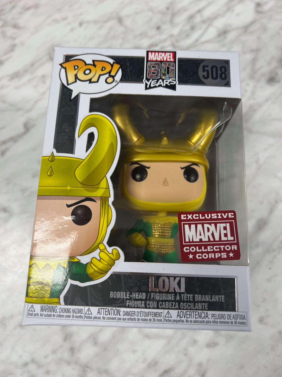 Loki Marvel 80 Years Collector Corps Exclusive Funko Pop figure