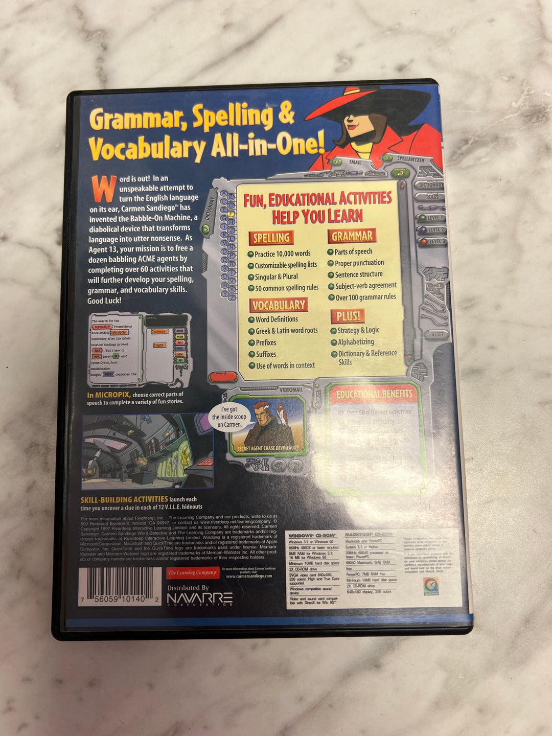 Carmen Sandiego WORD DETECTIVE PC CD-ROM Windows & Mac     PC73024