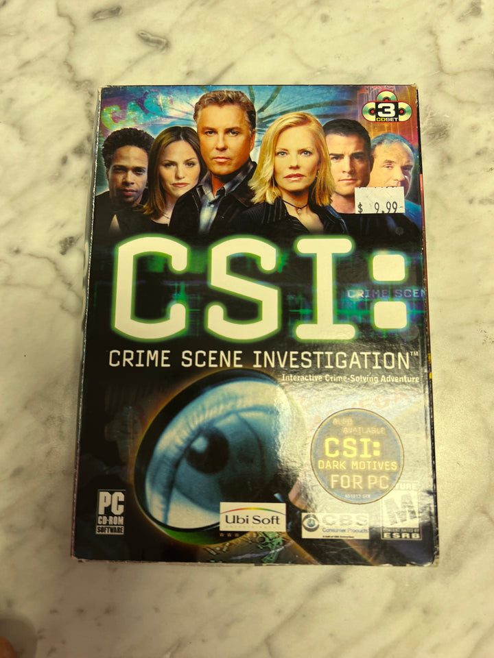 CSI: Crime Scene Investigation (Windows 3-Disc Set PC CD-ROM, 2003 w/ Manual)    PC73024