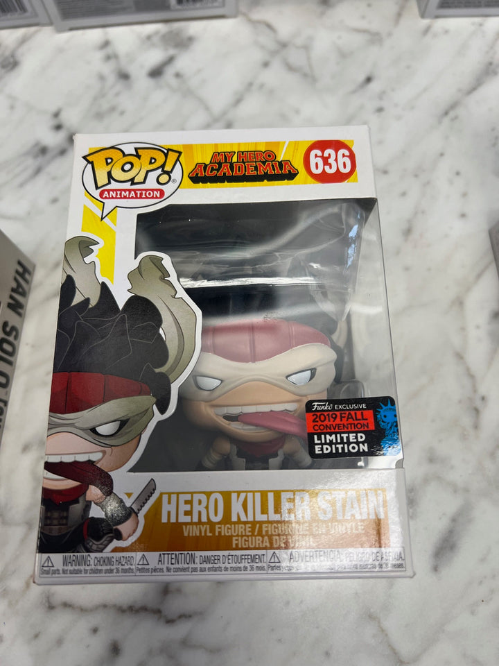 Hero Killer Stain My Hero Academia Funko pop convention exclusive 636