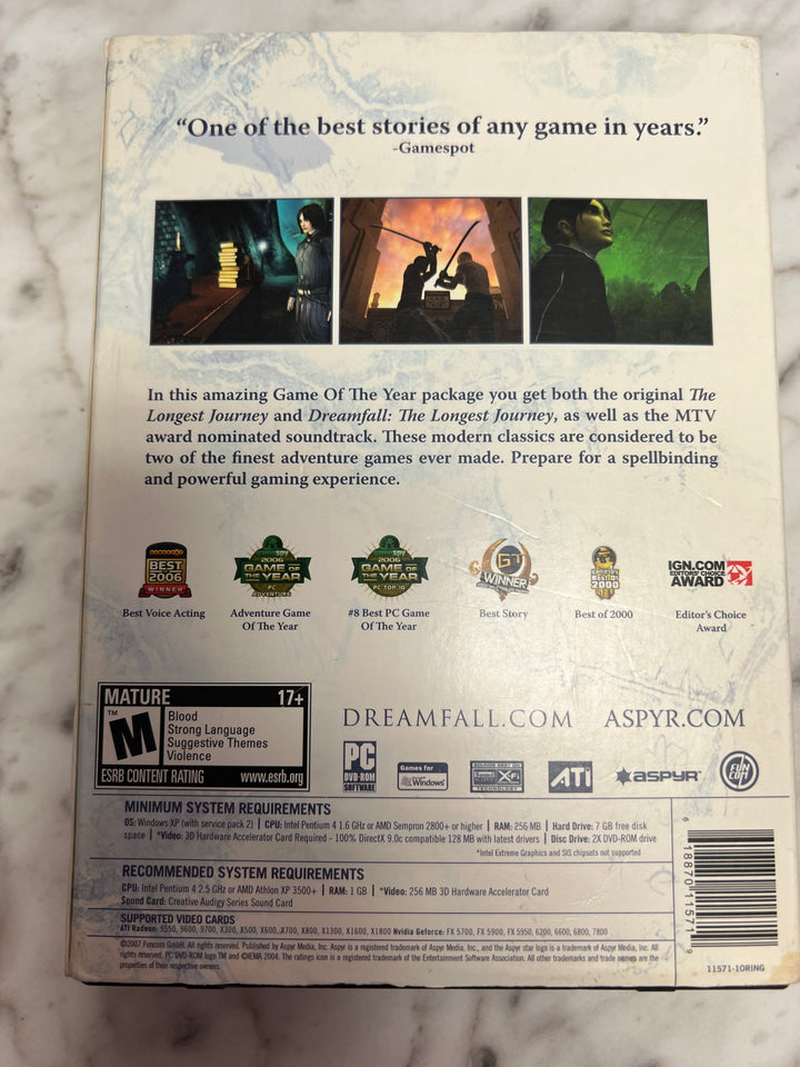 The Longest Journey: Dreamfall Game of the Year Edition PC CD-ROM    PC73024