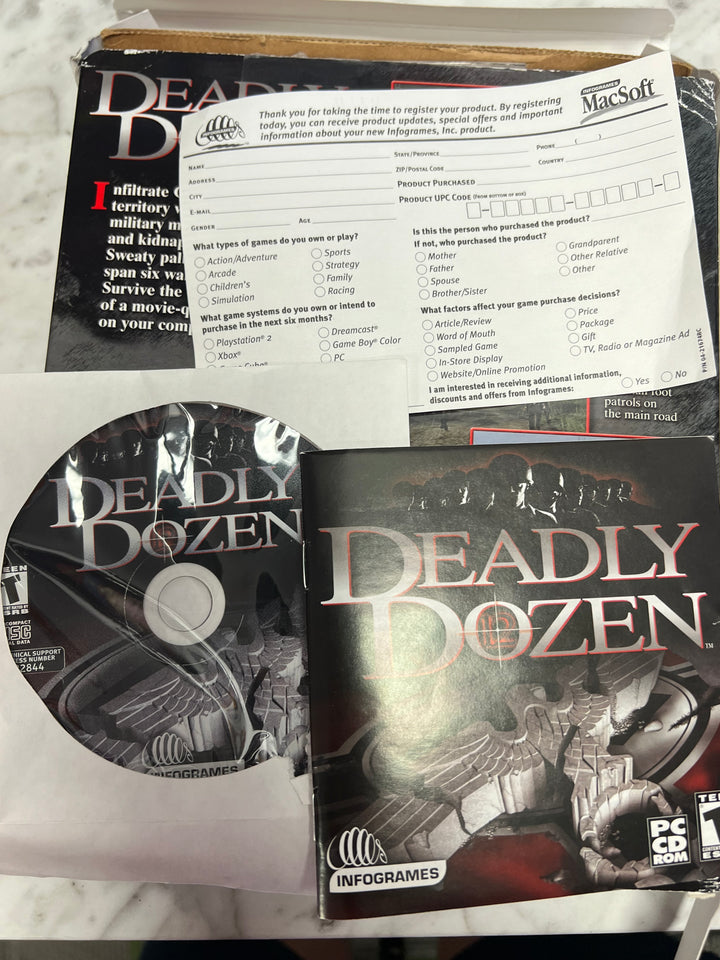 Deadly Dozen PC Big Box Infogrames    PC73024
