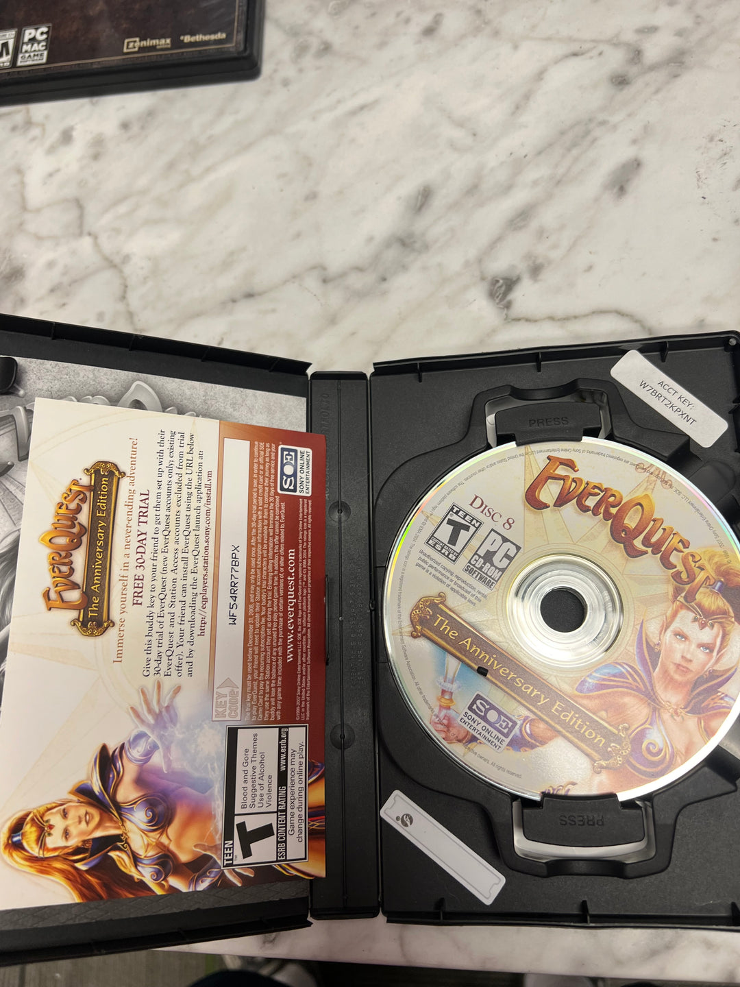 EverQuest - The Anniversary Edition (PC CD-ROM, 8-Disc Set) Complete   PC73024