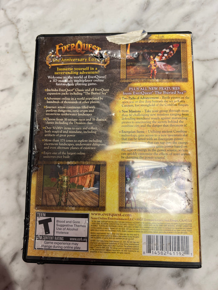 EverQuest - The Anniversary Edition (PC CD-ROM, 8-Disc Set) Complete   PC73024