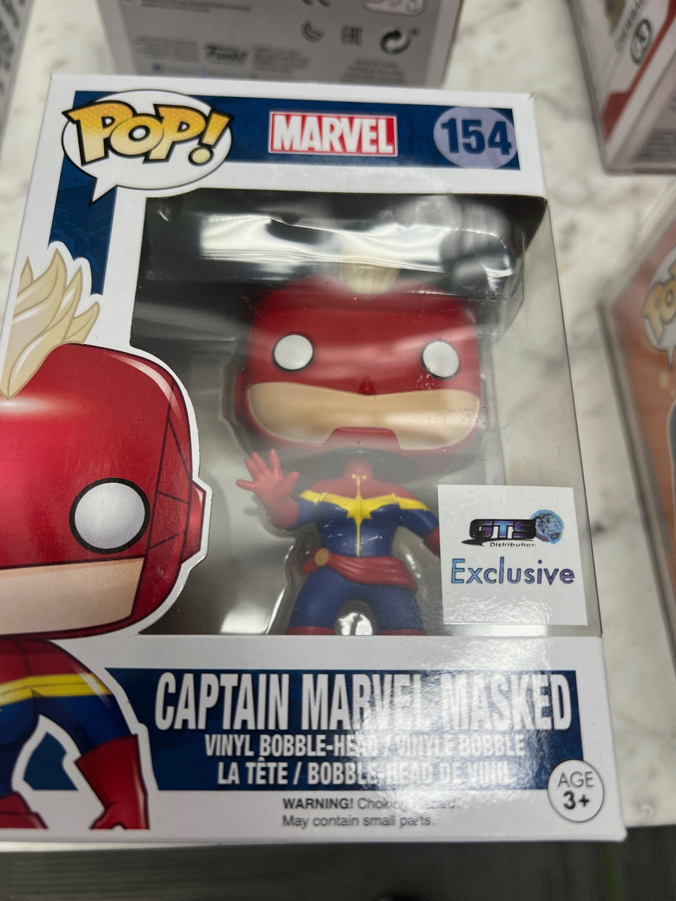Captain Marvel Masked GTS Exclusive Funko Pop figure 154