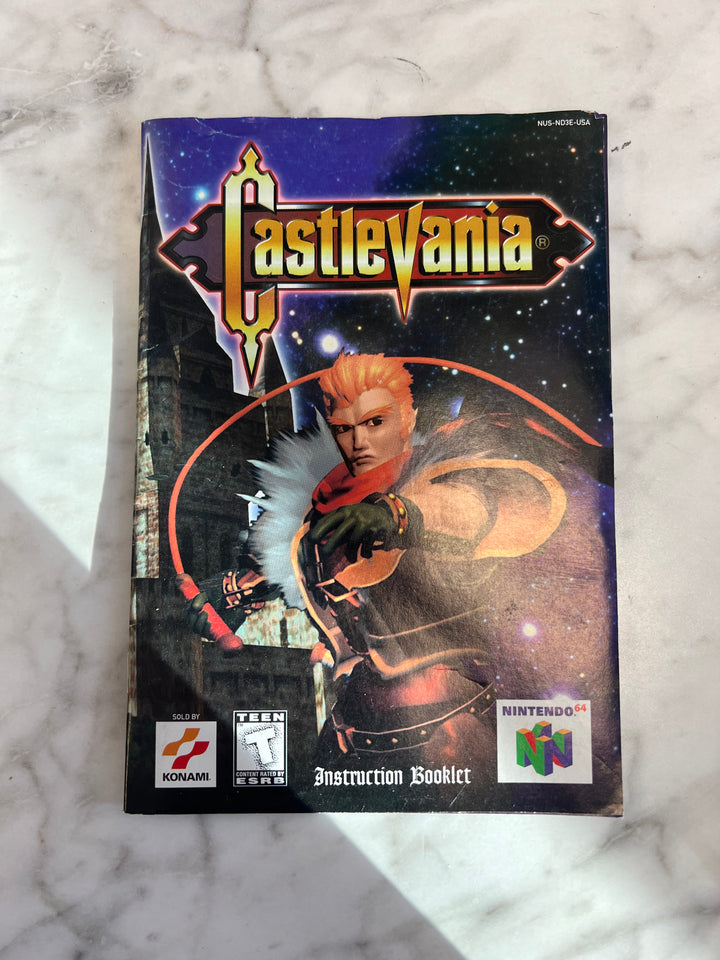 Castlevania 64 N64 Nintendo 64 MANUAL ONLY    DU10924