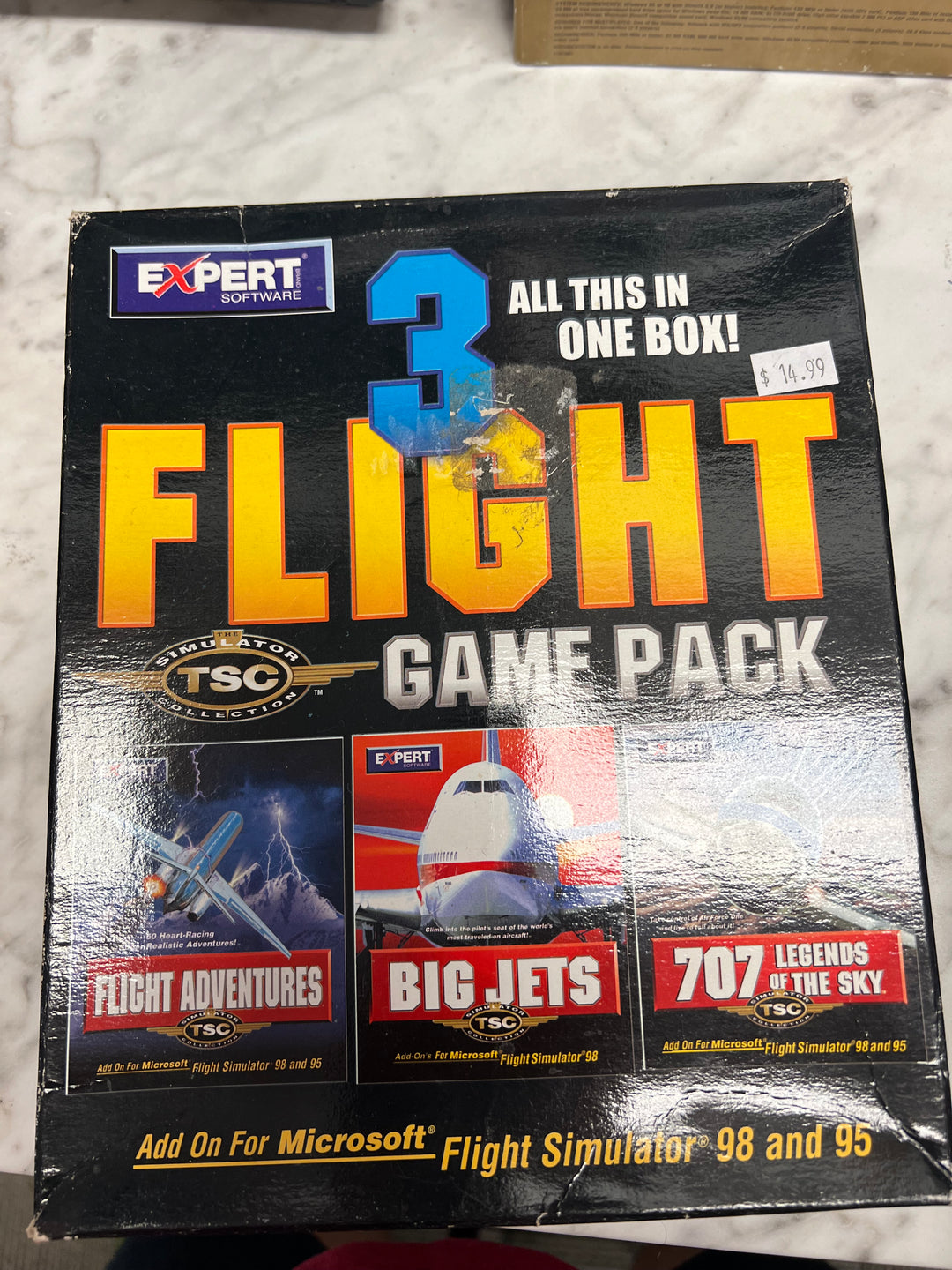 3 Flight Game Pack Add on for Flight Simulator 98   PC73024