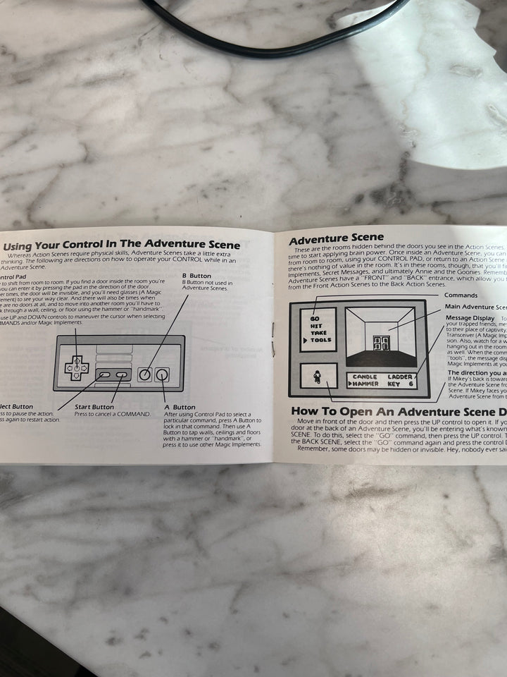 The Goonies II NES Nintendo Entertainment System MANUAL ONLY    DU10924