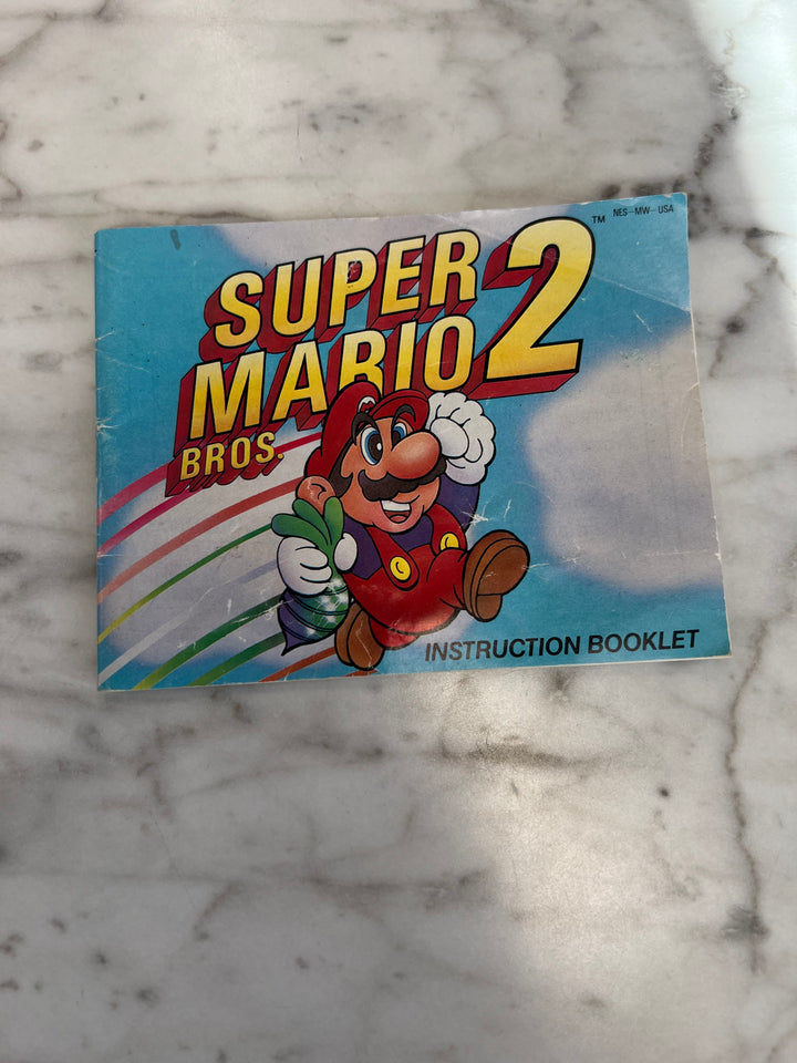 Super Mario Bros 2 NES Nintendo Entertainment System MANUAL ONLY    DU10924