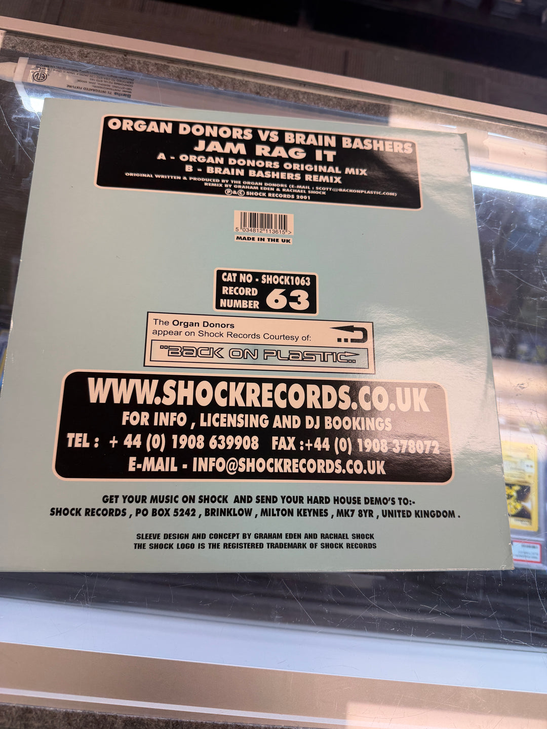 Organ Donors Vs Brain Bashers - Jam Rag It (VG) Vinyl Record VR012426