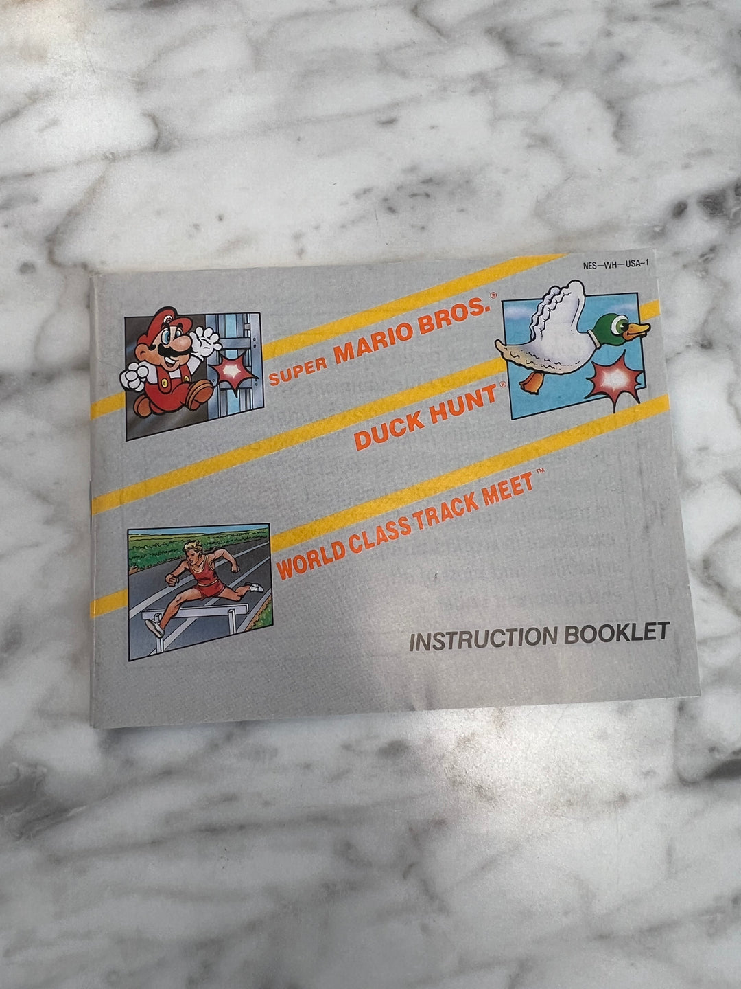 Super Mario Bros Duck Hunt Track Meet NES Nintendo MANUAL ONLY    DU10924