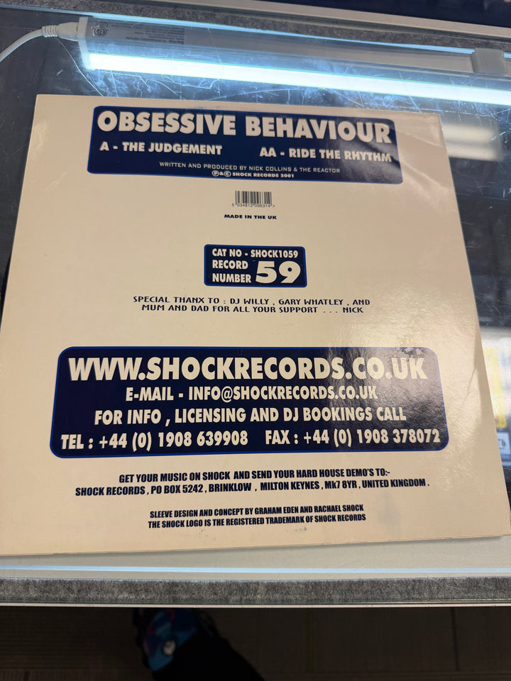 Obsesive Behaivour - The Judgement (NM) Vinyl Record VR012426