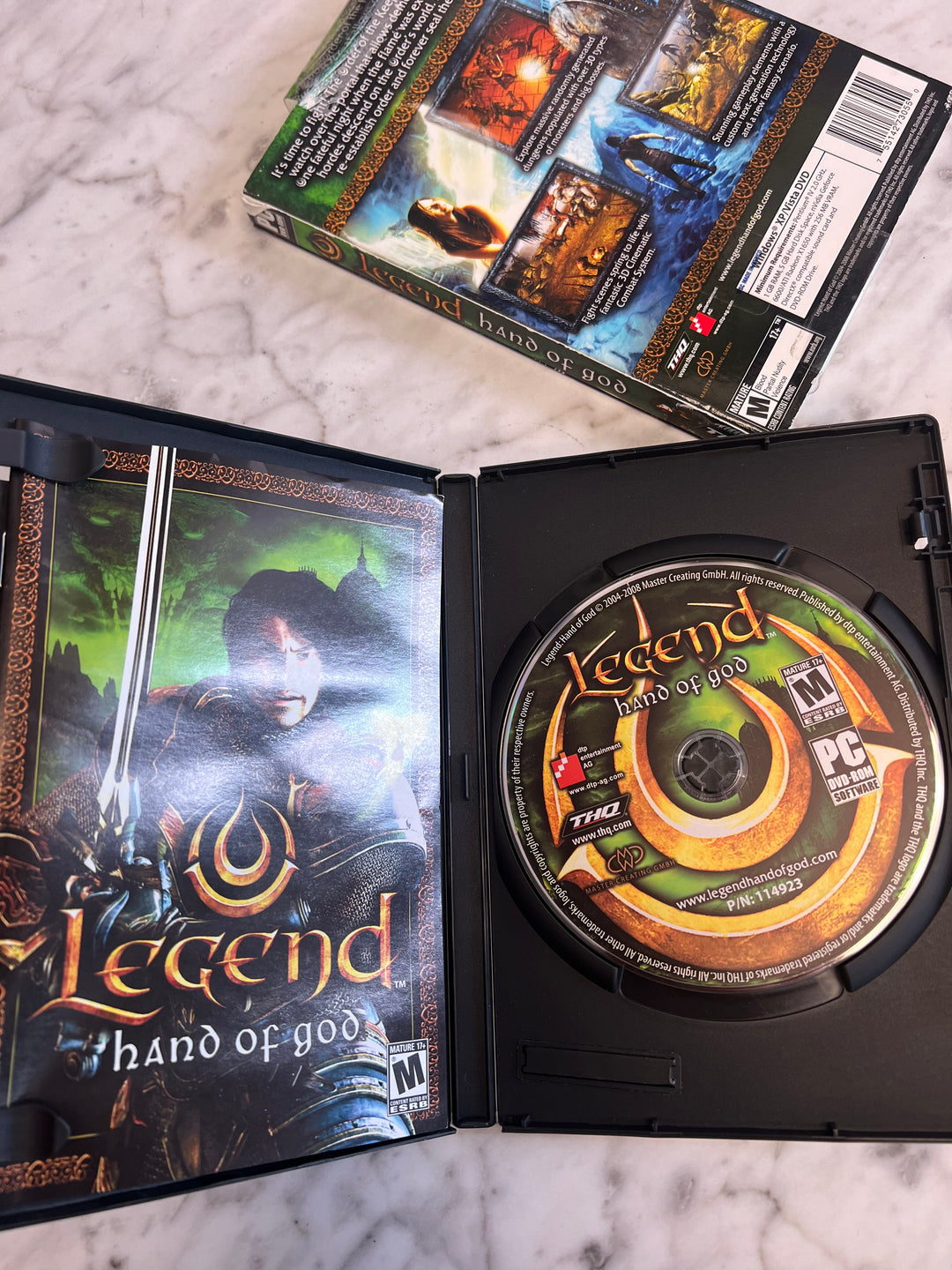 Legend Hand of God THQ PC DVD-ROM Game In box PC73024