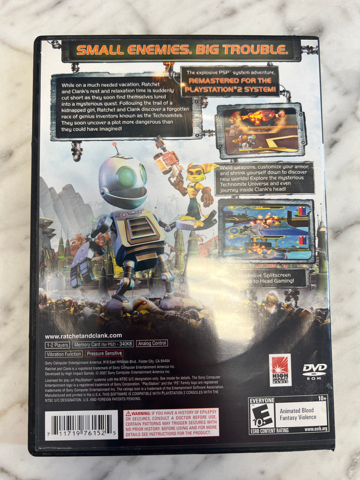 Ratchet & Clank Size Matters PS2 Playstation 2 CASE ONLY NO GAME DU10924