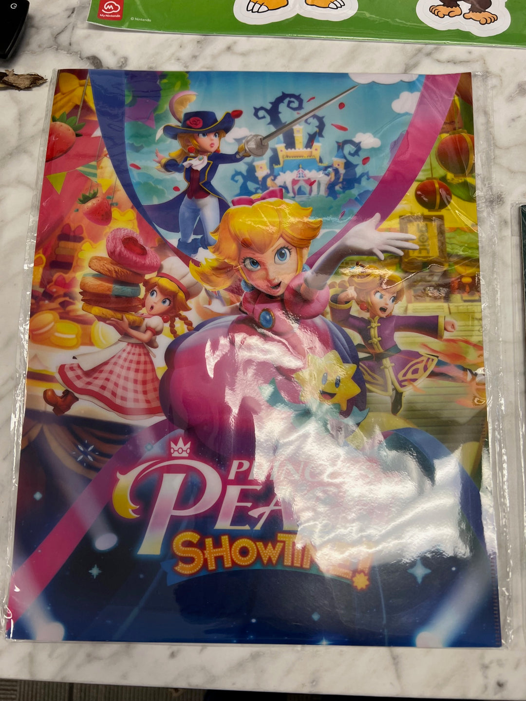 Princess Peach Showtime Folder Set Brand New Sealed My Nintendo Rewards P12825