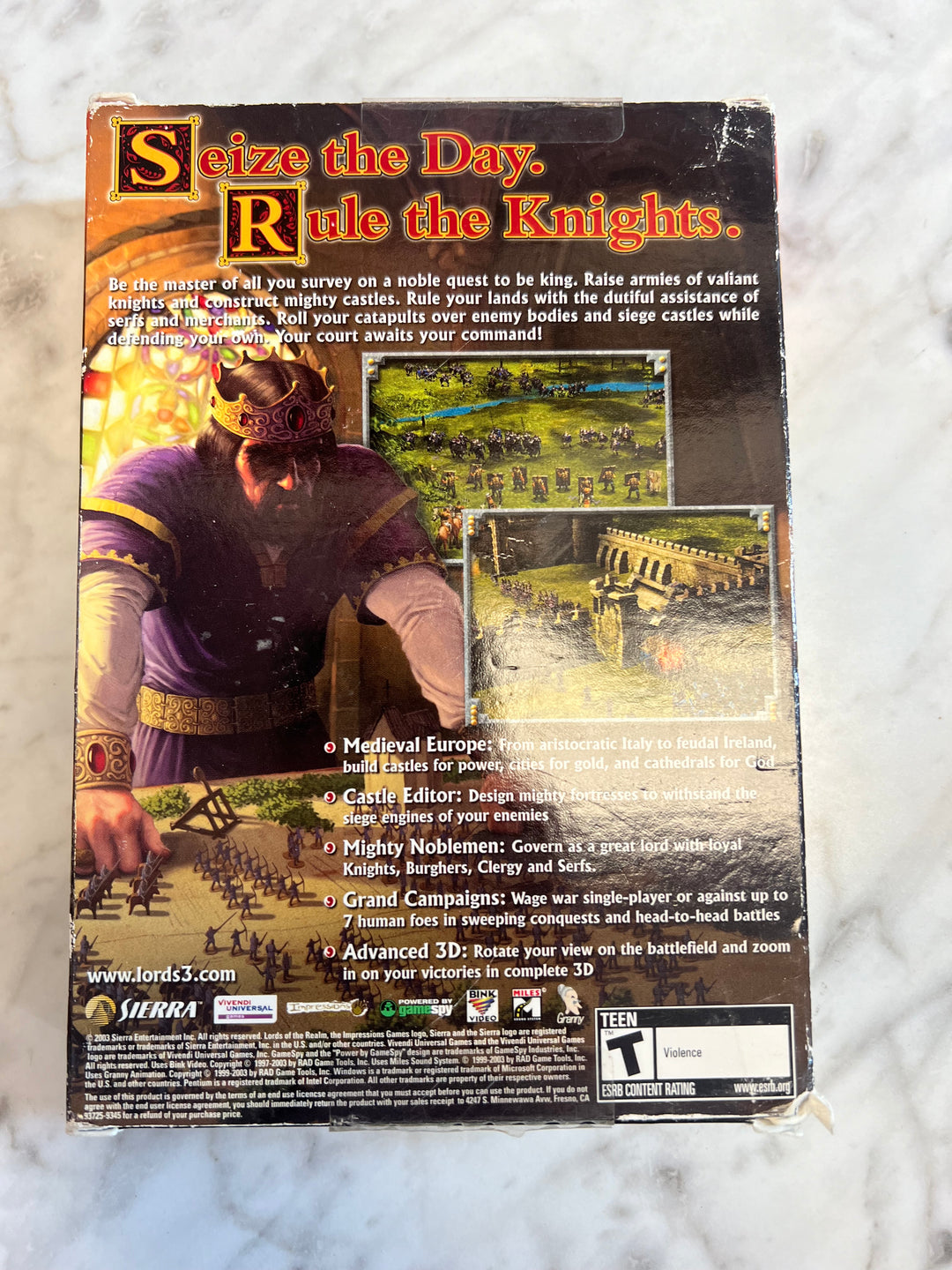 Lords of the Realm III PC CD-ROM Game  PC73024