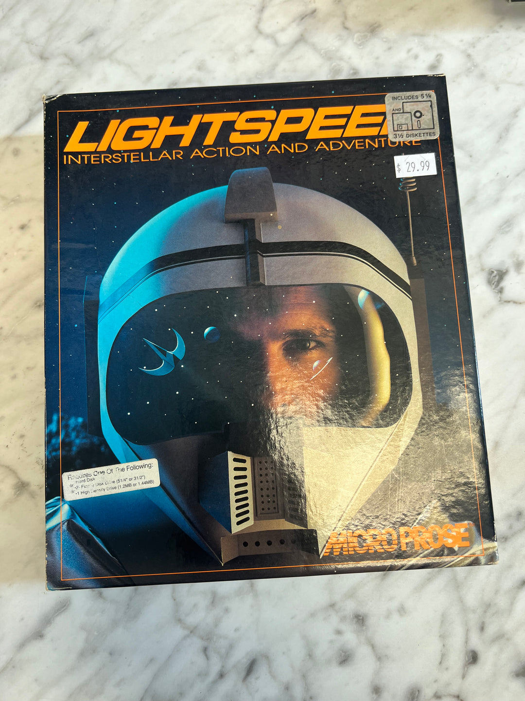 Lightspeed Interstellar Action and Adventure PC Tandy Game Big Box  PC73024