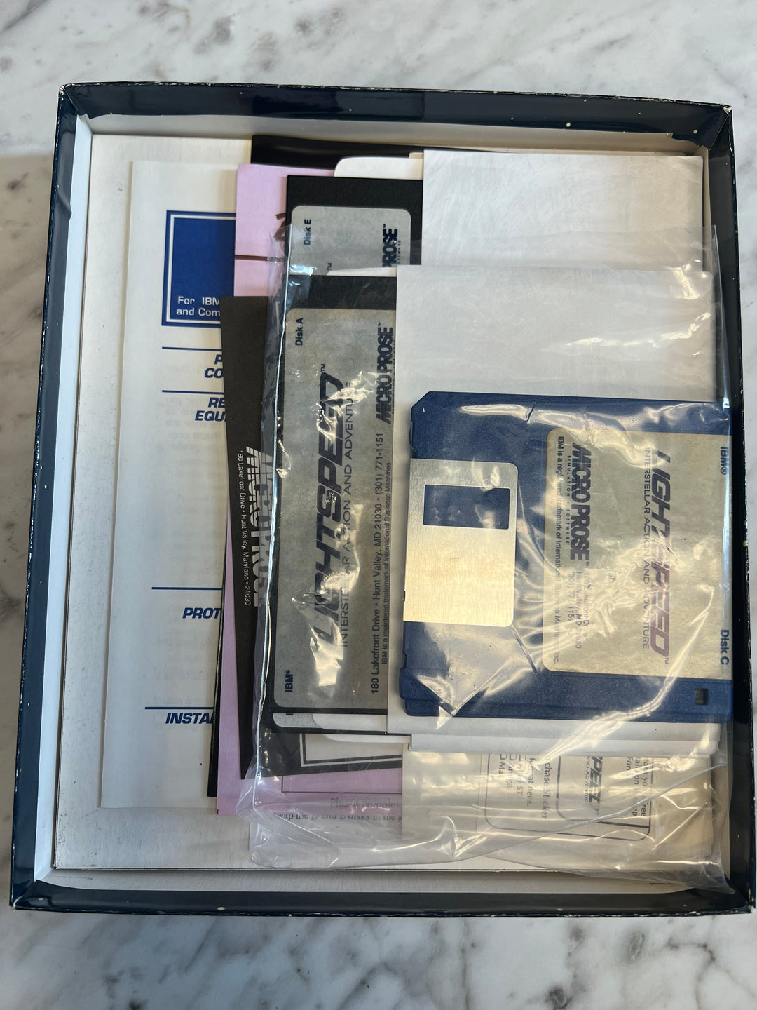 Lightspeed Interstellar Action and Adventure PC Tandy Game Big Box  PC73024