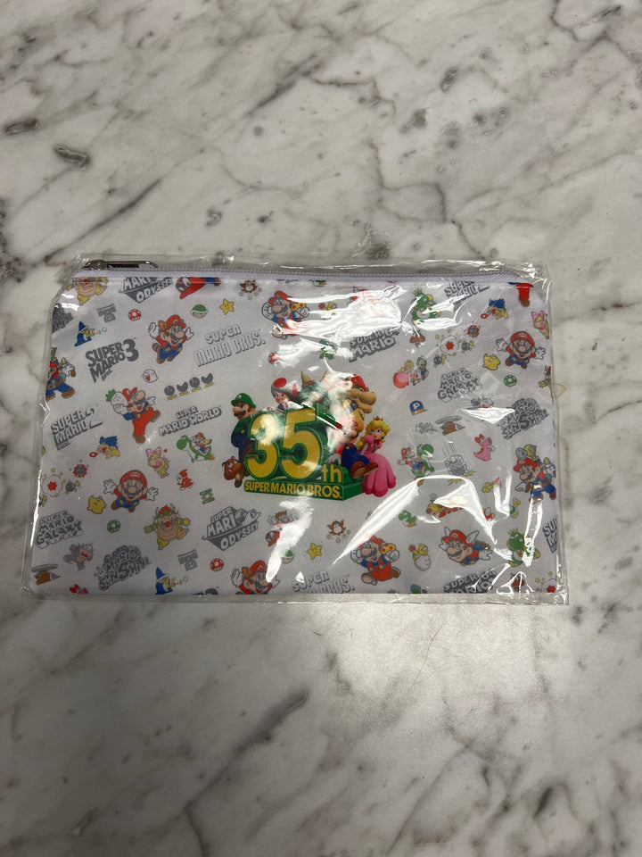New & Sealed Super Mario Bros 35th Anniversary Zipper Pouch My Nintendo Reward P12825