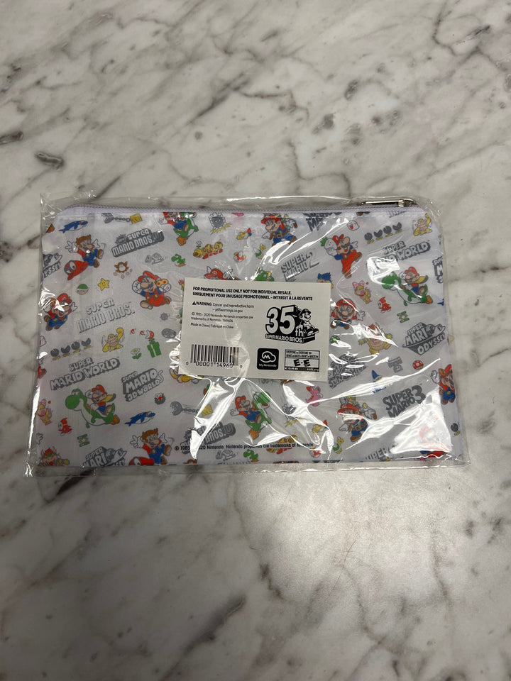 New & Sealed Super Mario Bros 35th Anniversary Zipper Pouch My Nintendo Reward P12825