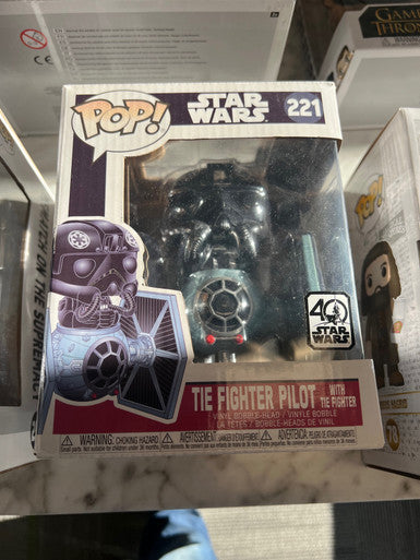 Tie Fighter Pilot with Tie Fighter Star Wars Funko pop figure