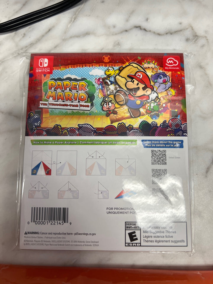 Paper Mario The Thousand Year Door Switch My Nintendo Rewards Notepad NEW P12825