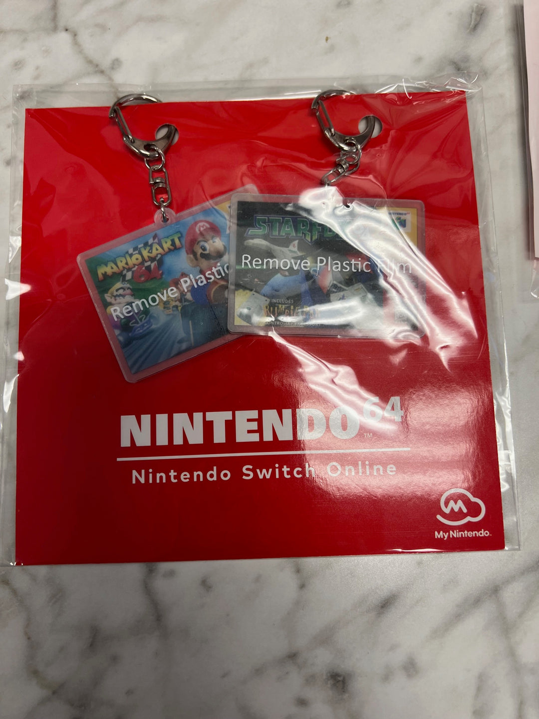 My Nintendo N64 Switch Online Classic Keychains 64 Mario Kart Star Fox P12825