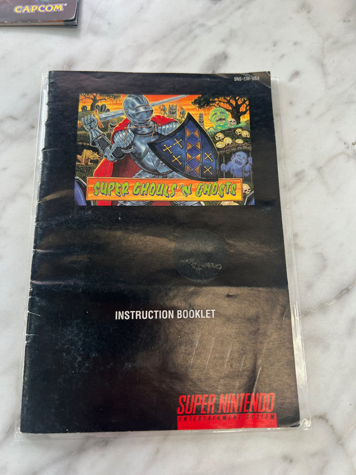 Super Ghouls 'N Ghosts - SNES MANUAL ONLY