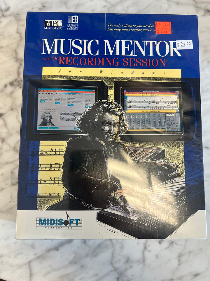 Music Mentor Big Box PC Floppy Disk NEW SEALED PC73024