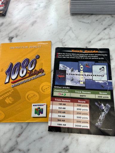 1080 Snowboarding - Nintendo 64 MANUAL (with reference card)